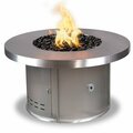 The Outdoor Plus 48 Round Mabel Fire Table - Stainless Steel - Plug & Play Electronic Ignition - Natural Gas OPT-MABSS48EKIT-NG